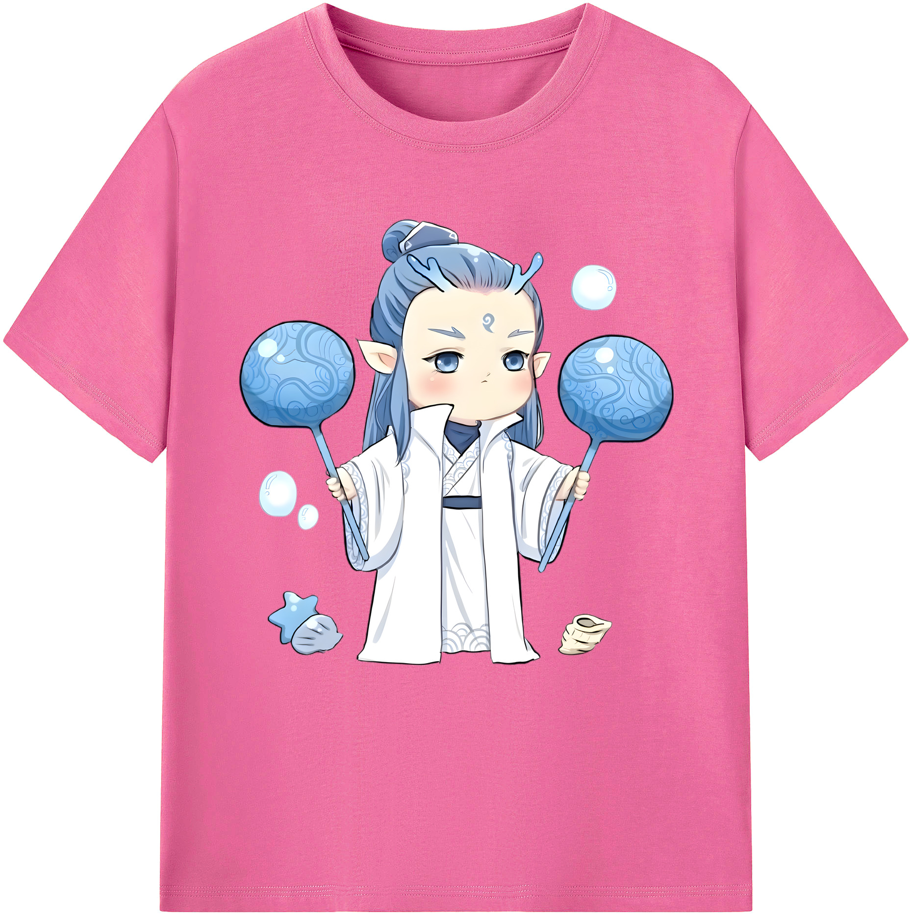 （画像用） Ne Zha 2 ナタ 魔童の大暴れ レディースカジュアルプリントTシャツ（綿100％）